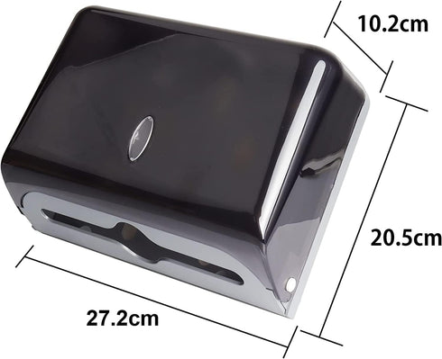 Touchless Paper Towel Dispenser Wall Mount, No Drilling Waterproof/Dustproof Multifold Tissue Holder for Home Kitchen