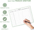 Visitors Register Book - Visitor Log Book with 120 Pages, 9" X 7", Green Hardbound Cover for Wedding Reception and