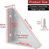 Joyangy 4pcs 66mm 66mm White Bed Corner Braces Right Angle Bracket, x Metal Corner Brace Brackets, Corner Shelf Support