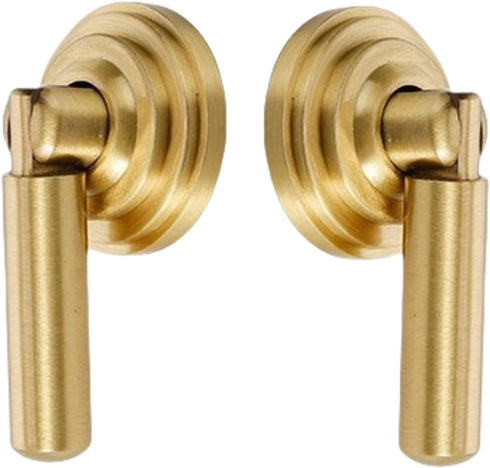 SANCHAKOU Cabinet Door Knobs 2 Pack Pure Copper Chinese Style Drawer Wardrobe Bedside