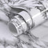 Black and White Marble Contact Paper, 15.7 x 78.7 Inches Peel and Stick Wallpaper for Countertop, Cabinet, Shelf Liner