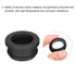 MECCANIXITY 4Pcs Snap Rubber Grommet Plug, Dia 21mm ID 16.5mm Seal, Anti-Scratch for Electrical Box Cable Pipe Black