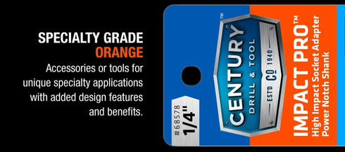 Century Drill & Tool 68584 Impact Pro Square-Drive Socket Adapter Set, 3-Piece by Century Drill & Tool