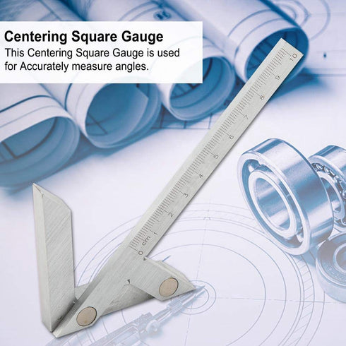 Center Measuring Tool - Center Finder Line Gauge for Woodworking, Centering Gauge Tool 100 * 70mm