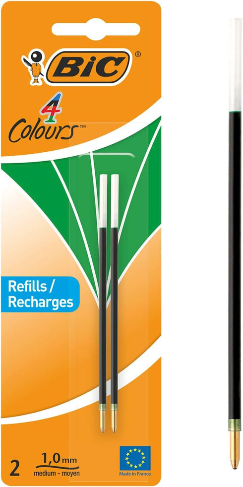 BIC Ballpoint Pen 4 Colours, 2 Items (Green)