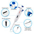 FOUR E'S SCIENTIFIC Adjustable Variable Volume Micropipette, Single Channel Pipettor for Laboratory (0.1-2.5uL)