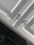 HDJNal 2pcs Crystal Glass Door Knobs, Skull Clear Glass Wardrobe Pull Knobs with Screws, Drawer Knobs Handle
