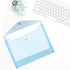 JAM PAPER Plastic Envelopes with Snap Closure - Assorted Colors - Legal Booklet - 9 3/4 x 14 1/2 - 6/Pack