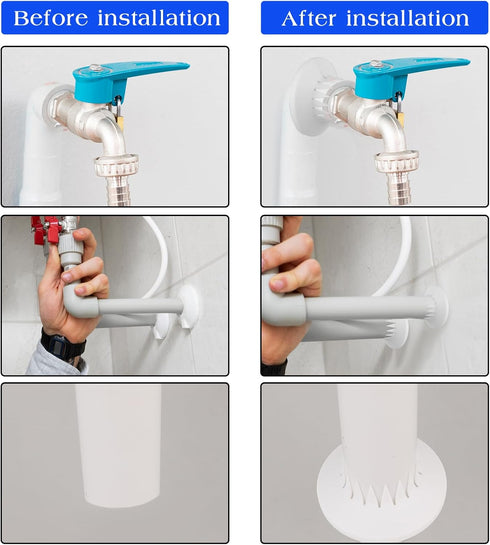 5Pcs Water Pipe Cover Decoration - Plumbing Cover Plates for Toilet Pipe, Escutcheon for Water Pipe Tube Supplies