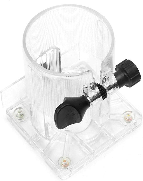 Woodworking Trimmer Router Transparent Plastic Base Power Tool Protective Accessory with Knob