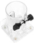 Woodworking Trimmer Router Transparent Plastic Base Power Tool Protective Accessory with Knob