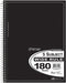 Top Flight Standards 5-Subject Wirebound Notebook, 180 Sheets, 3-Hole Punched, Wide Rule, 10.5 x 8 Inches