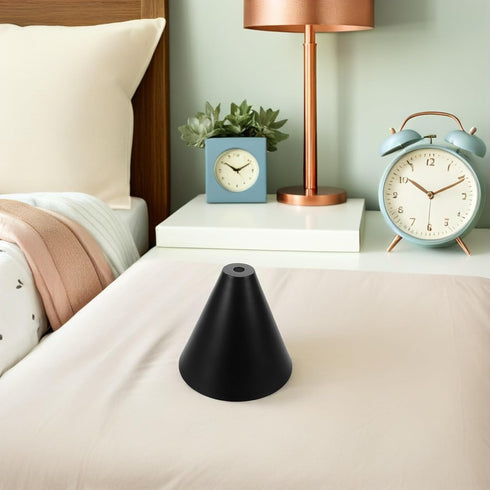 Bulb BESTYASH Industrial Metal Cone Pendant Lamp Shade, Iron Black Lampshade Light Cover for Wall Sconce and Ceiling