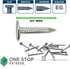(500-Pack) 3/4-Inch Galvanized Roofing Nails Professional Grade - .75 Inch Used to fasten roofing felt, asphalt singles & insulation board (500)