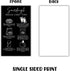 Lashicorn 50pk 2x3.5 Sourdough Bread Care Instructions Cards Tips and Tricks Minimalist Black Starter Kit Farmers