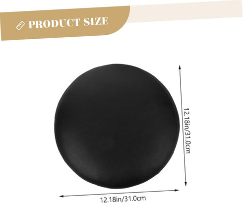 Healifty PU Bar Stool Surface Replacement Round Foam Seat Cover for Bar Stools Waterproof and Easy to Clean