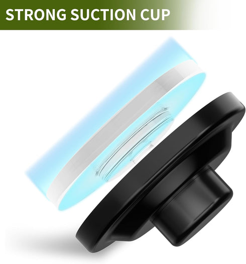 2 Pack, DELITON Suction Cup Razor Holder Removable Shower Hooks for Inside Bathroom, Powerful Suction Cup Hooks