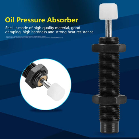 M10 x 8mm Oil Pressure Shock Absorber Adjustable Hydraulic Buffer Pneumatic Plunger for Air Cylinder AC1008-2