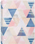 Mead Spiral Notebooks, 1 Subject, College Ruled, 70 Sheets, 10-1/2" x 7-1/2", Shape It Up, Design May Vary, 3 Pack