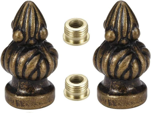 WOEIFGV Bronze Metal Lamp Finial Knob Lamp Decoration for Lamp Shade Standard Lamp
