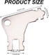 Gosknor 8pcs Paper Towel Dispenser Keys, Iron Toilet Paper Holder Opener Tissue Dispenser Key Replacement Compatible