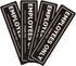 Employees Only Sign for Office Business Door, Aluminum Metal Black White Signs for Store, Pack of 4