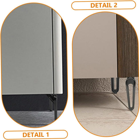 LIFKOME 2pcs Furniture Legs for Sofa and Table Replacement Unique Modern Design for Table and Tv Stand Easy