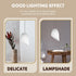 5-Pack 5.35X3.54X1.65 Inch Luxshiny Horseshoe Lampshade Lightweight Plastic Lamp Shade for Desk Table Lamp Replacement