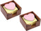 Bamber Cute Sticky Note Holder for Desk, Walnut Wood Notepad Organizer, Pack of 2
