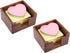 Bamber Cute Sticky Note Holder for Desk, Walnut Wood Notepad Organizer, Pack of 2