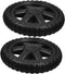 Ciieeo 2Pcs Heavy Duty Plate Casters Replacement Wheels for Shopping Carts Rubber