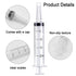 20ml Package, Pack 12 Syringe Without Needle, Syringe for Liquid, Scientific Labs, Measurement, Disposable Individual