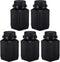 PATIKIL 5 Pcs 500ml Reagent Bottles, HDPE Wide Mouth Square Bottles with Screw Cap for Lab Storage