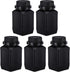 PATIKIL 5 Pcs 500ml Reagent Bottles, HDPE Wide Mouth Square Bottles with Screw Cap for Lab Storage