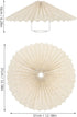 Pleated Fabric Lamp Shade Cover for Pendant and Table Lamps Modern Decorative Light Accessory Umbrella Shape Easy
