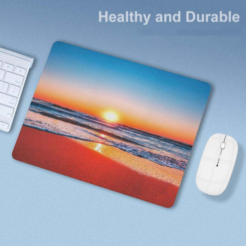 Sunrise Mouse Pad, Waterproof Square Mouse Mat with Non-Slip Rubber Base for Office Home Laptop