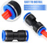 120 Pcs Straight Push Connectors, Quick Connect Air Hose Fittings for 6/8/10/12 mm Pneumatic Tubes