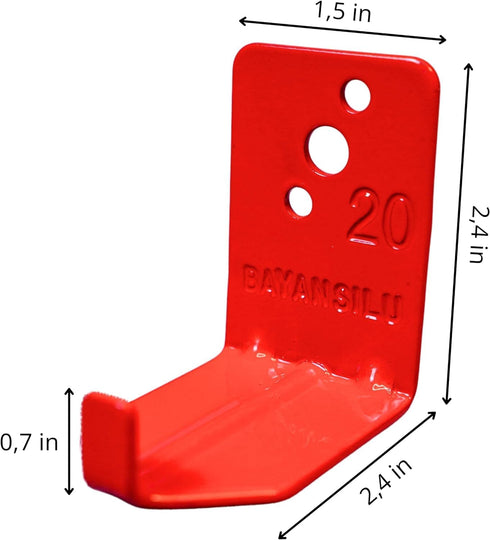 Universal Fire Extinguisher Bracket, Mounts & Brackets for up to 40 lbs, 2 Pack Holder for Small and Big Extinguishers