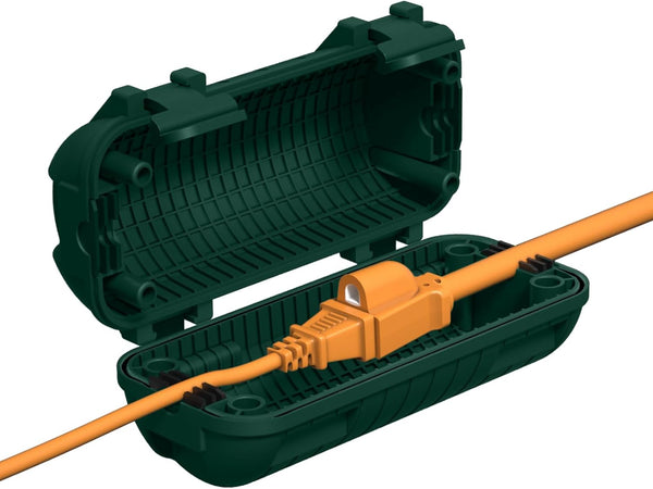 Extension Cord Cover Waterproof, Outdoor Protector with 4 Removable Latches for Electrical Box