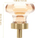 Crystal Dresser Knob and Cabinet Pull Handle, Glass Drawer Knob with Random Color, Suitable for Drawers, Cupboards