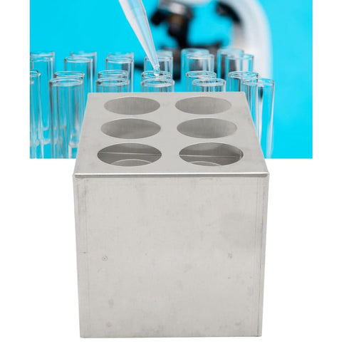 Metal Test Tube Rack, 304 Stainless Steel Test Tube Holder Sturdy Structure and Excellent Impact Resistance Centrifuge Tube Rack for Diameter 30mm Tubes