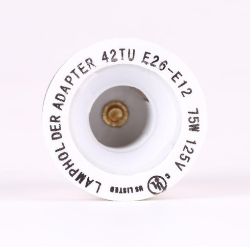 YI Lighting Medium Edison Screw (E26/E27) to Candelabra Screw (E12) Light Bulb Socket Adapter Converter