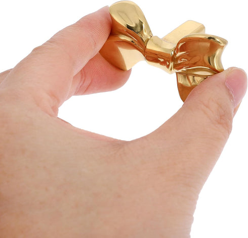 50x31x25mm Brass Bowknot Drawer Handle Cabinet Knob, Metal Pull for Cupboard, Wardrobe, Shoe Cabinet and Bedside Table