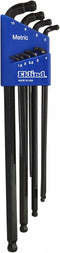 EKLIND 17609 9pc Set Double-Ball-Hex-L Key Allen Wrench - Extra Long Metric MM Sizes 1.5-10