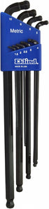 EKLIND 17609 9pc Set Double-Ball-Hex-L Key Allen Wrench - Extra Long Metric MM Sizes 1.5-10