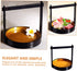 Cabilock Plastic Sushi Serving Tray Handle Sushi Dish for Parties and Gatherings Easy to Clean Food Display Plate