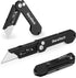 DURATECH 2-Pack Folding Utility Knife, Mini Box Cutter with Safety Lock and Quick-change Blade Mechanism