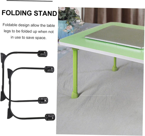2pcs NUOBESTY Foldable Hairpin Metal Table Legs Heavy Duty Folding Furniture Legs for Tv Stand Cabinet Sofa Side Night