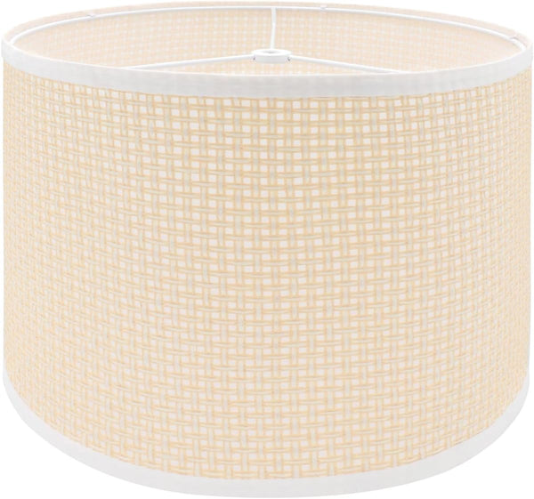 Antrader Lamp Shade Beige Rattan Lampshades for Table & Floor Lamp, 13"