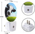 EKOBLA Dairy Cow Plug-in Night Light, Black & White Farm Cow LED Nightlight with Auto On/Off for Bedroom, Bathroom